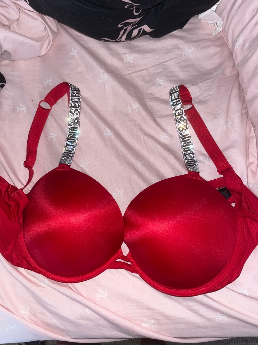 Victoria’s Secret Rhinestone Strap Bra Size 36DD